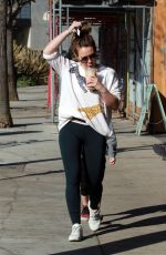 HILARY DUFF at Alfred Coffe in Studio City 01/15/2018