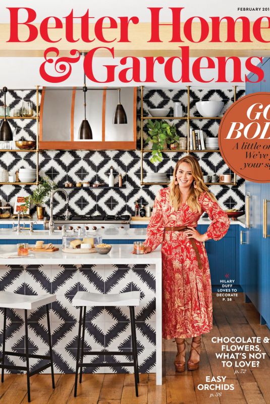 HILARY DUFF in Better Home and Gardens Magazine, February 2018