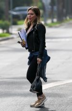 HILARY DUFF Out and About in Santa Monica 01/16/2018