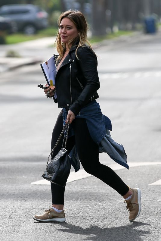 HILARY DUFF Out in Santa Monica 01/16/2018