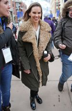 HILARY SWANK Out at 2018 Sundance Film Festival 01/21/2018
