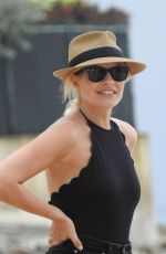HOLLY WILLOUGHBY in Swimsuit at a Beach in Caribbean 12/31/2017