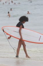 IMAAN HAMMAM in Bikini at Ipanema Beach in Rio De Janeiro 01/05/2018