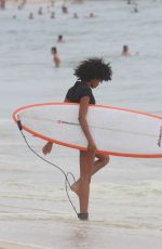 IMAAN HAMMAM in Bikini at Ipanema Beach in Rio De Janeiro 01/05/2018