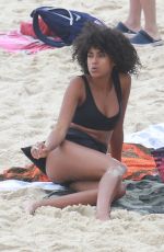 IMAAN HAMMAM in Bikini at Ipanema Beach in Rio De Janeiro 01/05/2018