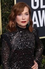 ISABELLE HUPPERT at 75th Annual Golden Globe Awards in Beverly Hills 01/07/2018