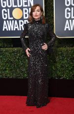 ISABELLE HUPPERT at 75th Annual Golden Globe Awards in Beverly Hills 01/07/2018