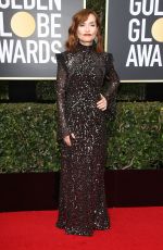 ISABELLE HUPPERT at 75th Annual Golden Globe Awards in Beverly Hills 01/07/2018