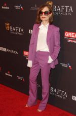 ISABELLE HUPPERT at Bafta Los Angeles Tea Party in Los Angeles 01/06/2018