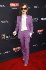 ISABELLE HUPPERT at Bafta Los Angeles Tea Party in Los Angeles 01/06/2018