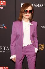 ISABELLE HUPPERT at Bafta Los Angeles Tea Party in Los Angeles 01/06/2018