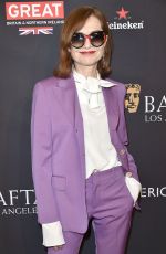 ISABELLE HUPPERT at Bafta Los Angeles Tea Party in Los Angeles 01/06/2018