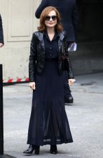 ISABELLE HUPPERT at Chanel Show at Spring/Summer 2018 Haute Couture Fashion Week in Paris 01/23/2018