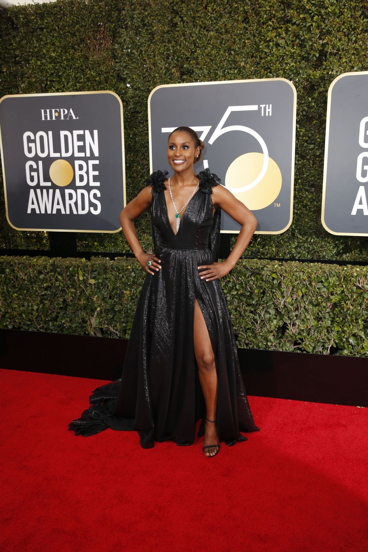 ISSA RAE at 75th Annual Golden Globe Awards in Beverly Hills 01/07/2018 ...