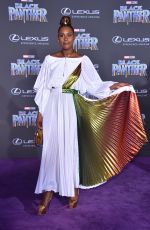 ISSA RAE at Black Panther Premiere in Hollywood 01/29/2018