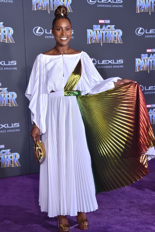 ISSA RAE at Black Panther Premiere in Hollywood 01/29/2018