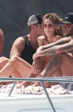 IZABEL GOULART and BRUNA MARQUEZINE at a Boat in Fernando De Noronha 01/01/2018