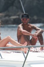 IZABEL GOULART and BRUNA MARQUEZINE at a Boat in Fernando De Noronha 01/01/2018