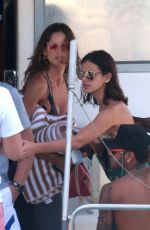 IZABEL GOULART and BRUNA MARQUEZINE at a Boat in Fernando De Noronha 01/01/2018