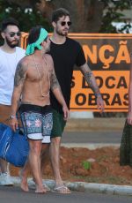 IZABEL GOULART and Kevin Trapp on Vacation in Brasil 01/14/2018