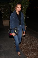 JAMIE CHUNG Out for Dinner at Madeo in West Hollywood 01/18/2018