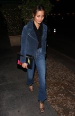 JAMIE CHUNG Out for Dinner at Madeo in West Hollywood 01/18/2018