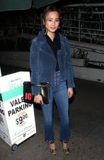 JAMIE CHUNG Out for Dinner at Madeo in West Hollywood 01/18/2018