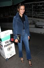 JAMIE CHUNG Out for Dinner at Madeo in West Hollywood 01/18/2018