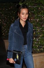 JAMIE CHUNG Out for Dinner at Madeo in West Hollywood 01/18/2018