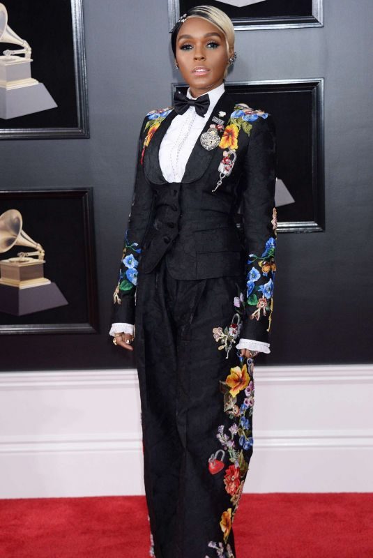 JANELLE MONAE at Grammy 2018 Awards in New York 01/28/2018