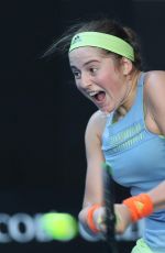 JELENA OSTAPENKO at Australian Open Tennis Tournament in Melbourne 01/17/2018