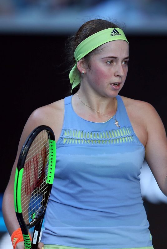 JELENA OSTAPENKO at Australian Open Tennis Tournament in Melbourne 01/17/2018