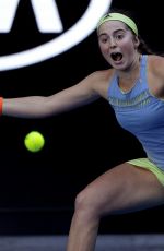 JELENA OSTAPENKO at Australian Open Tennis Tournament in Melbourne 01/17/2018