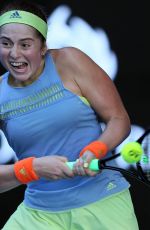 JELENA OSTAPENKO at Australian Open Tennis Tournament in Melbourne 01/17/2018