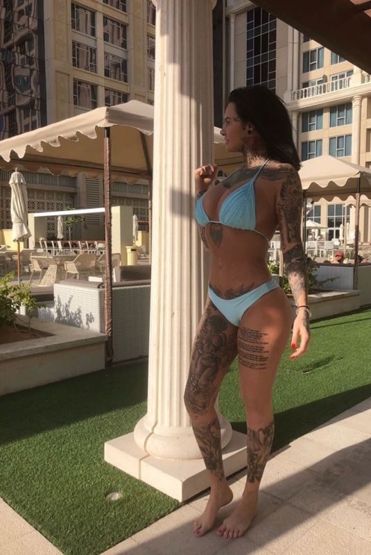 JEMMA LUCY in Bikini on Vacation in Dubai 01/06/2018