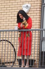 JEMMA LUCY Out on the Balcony in Manchester 01/27/2018