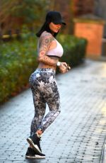 JEMMA LUCY Workingout at a Park in Manchester 01/20/2018