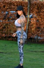 JEMMA LUCY Workingout at a Park in Manchester 01/20/2018