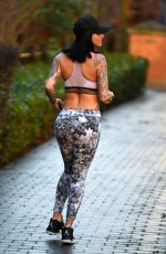 JEMMA LUCY Workingout at a Park in Manchester 01/20/2018