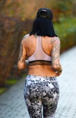 JEMMA LUCY Workingout at a Park in Manchester 01/20/2018