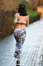 JEMMA LUCY Workingout at a Park in Manchester 01/20/2018