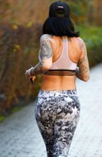 JEMMA LUCY Workingout at a Park in Manchester 01/20/2018
