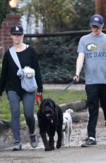JENNIE GARTH Out with Her Dogs in Los Angeles 01/16/2018