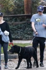 JENNIE GARTH Out with Her Dogs in Los Angeles 01/16/2018