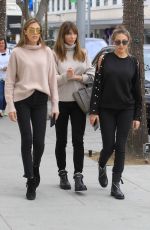 JENNIFER FLAVIN and SOPHIA and SISTINE STALLONE Out Shopping in Beverly Hills 01/03/2018