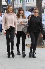 JENNIFER FLAVIN and SOPHIA and SISTINE STALLONE Out Shopping in Beverly Hills 01/03/2018
