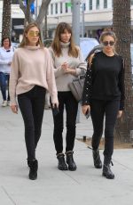 JENNIFER FLAVIN and SOPHIA and SISTINE STALLONE Out Shopping in Beverly Hills 01/03/2018