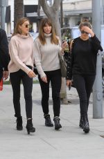 JENNIFER FLAVIN and SOPHIA and SISTINE STALLONE Out Shopping in Beverly Hills 01/03/2018