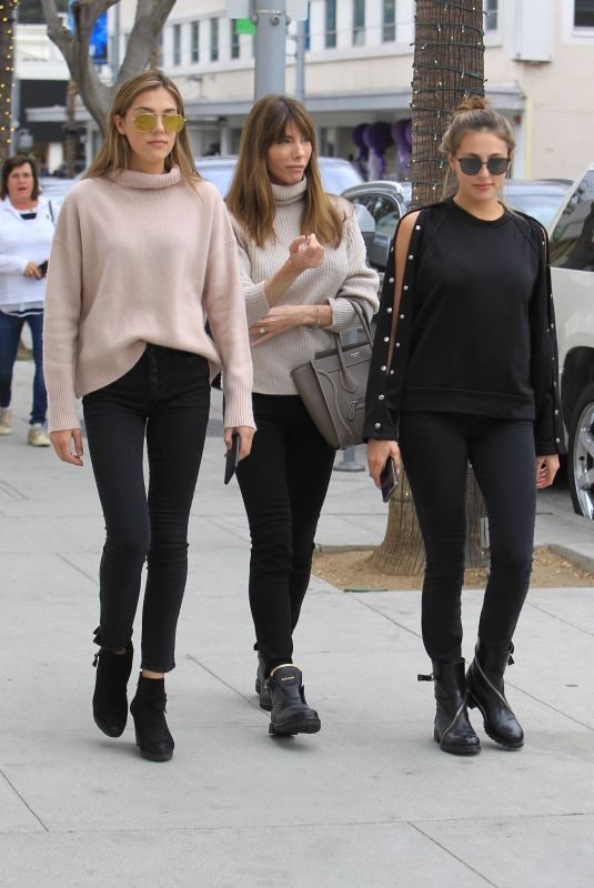 JENNIFER FLAVIN and SOPHIA and SISTINE STALLONE Out Shopping in Beverly Hills 01/03/2018