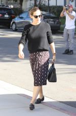 JENNIFER GARNER Arrives at Community United Methodist Church in Pacific Palisades 01/28/2018